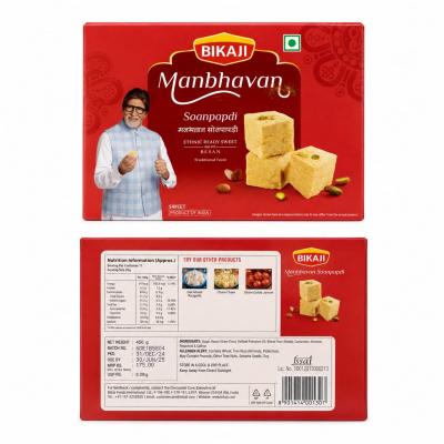 BIKAJI MANBHAVAN SOANPAPDI SWEET DESSERTS - 450g